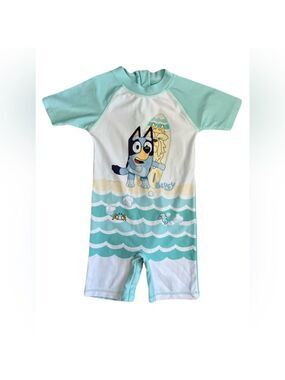 Bluey Kids Swim‎ Rashguard - Aqua